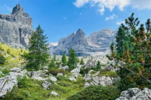 The wild Brenta Dolomites landscape.