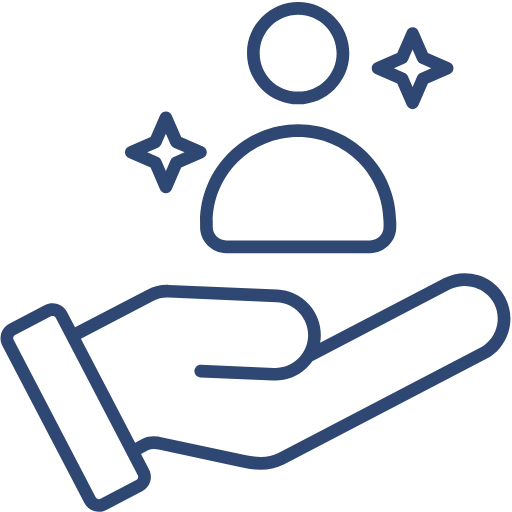 Small and personal - blue small and personal icon