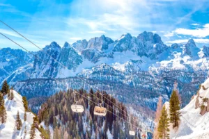 Cortina d'Ampezzo ski lifts.