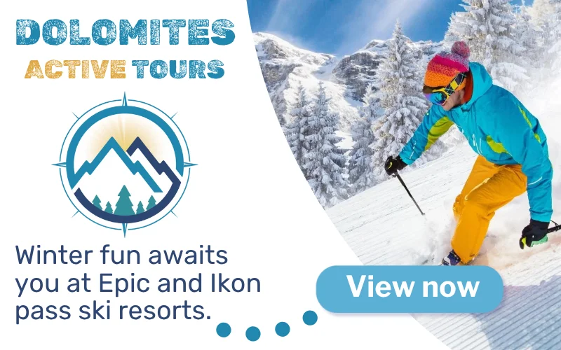 Dolomites Active Tours - Winter fun awaits you at Epic and Ikon pass ski resorts. Click to View Vacations.