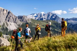 Hiking Group at Val di Fassa.