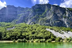 Lago di Nembia at the foot of the Brenta Dolomites.