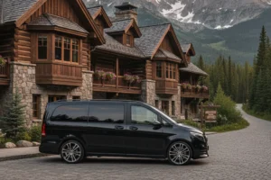 Minivan transport for tour groups.