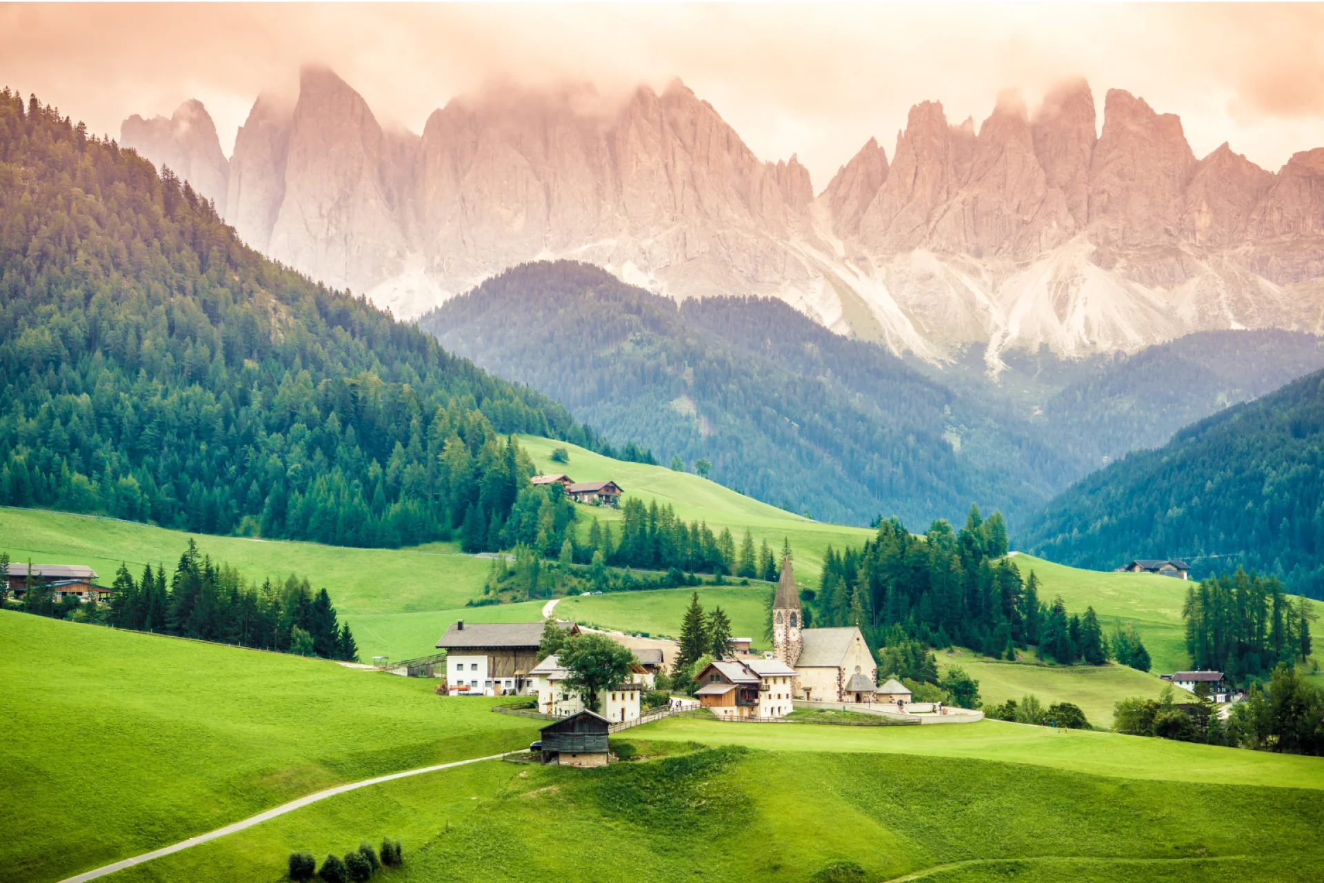 Santa Maddalena in Val di Funes - South Tyrol.