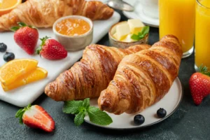 Typical Italian hotel breakfast.