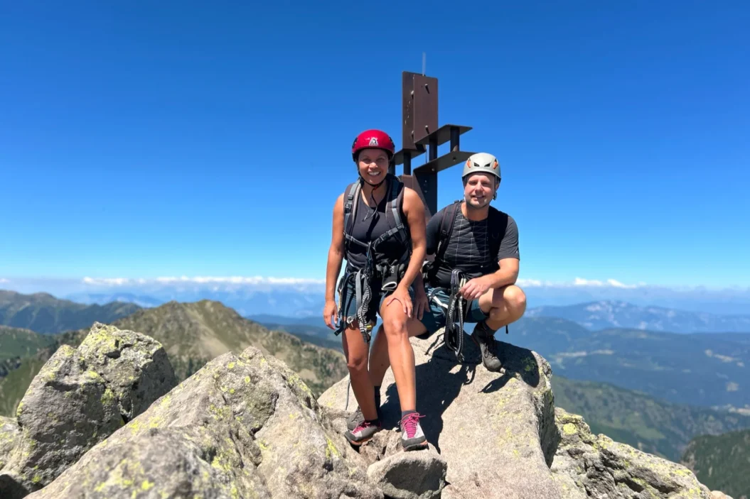 Via Ferrata at Val di Fiemme Dolomites South Tyrol.