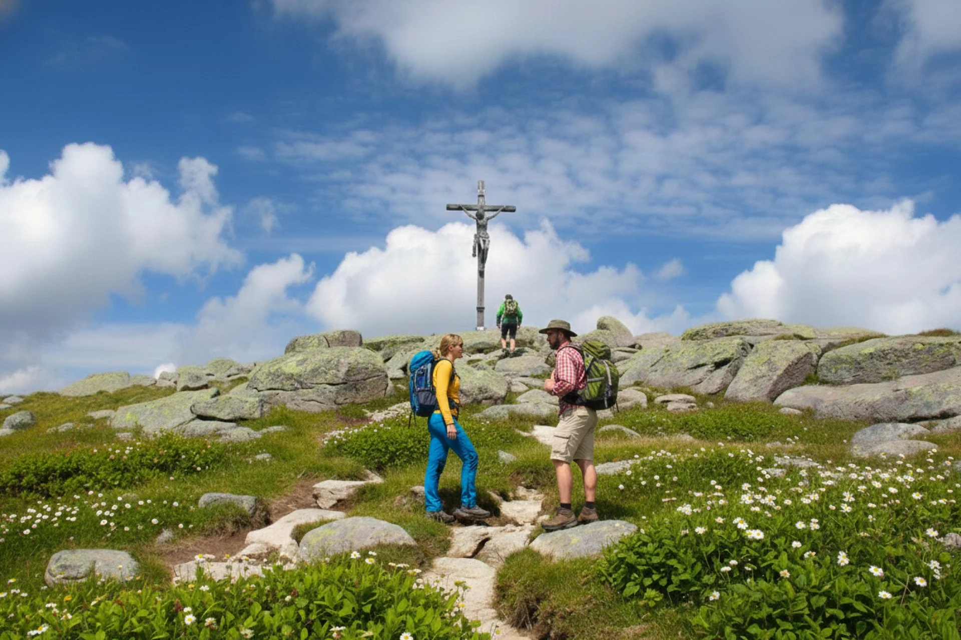 Resciesa di Fuori Summit Cross near Ortisei.