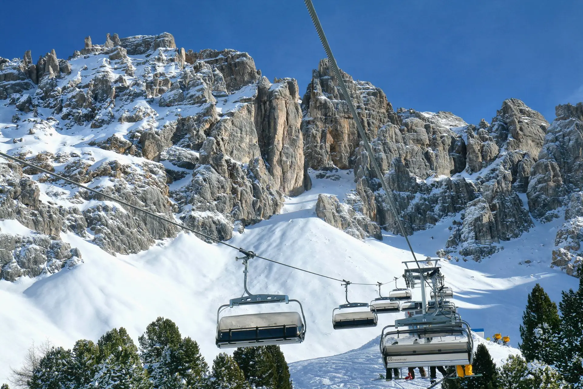 Chairlift in Val di Fiemme.