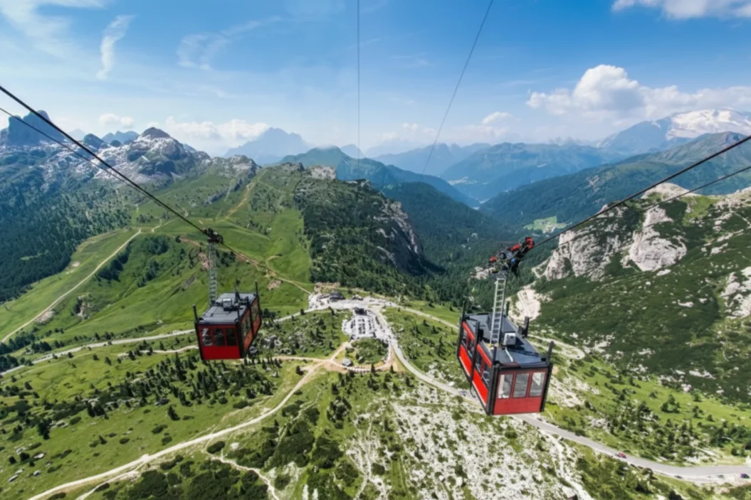 Cortina gondola lifts.