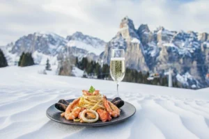 Gourmet Linguini Marinara in Alta Badia.