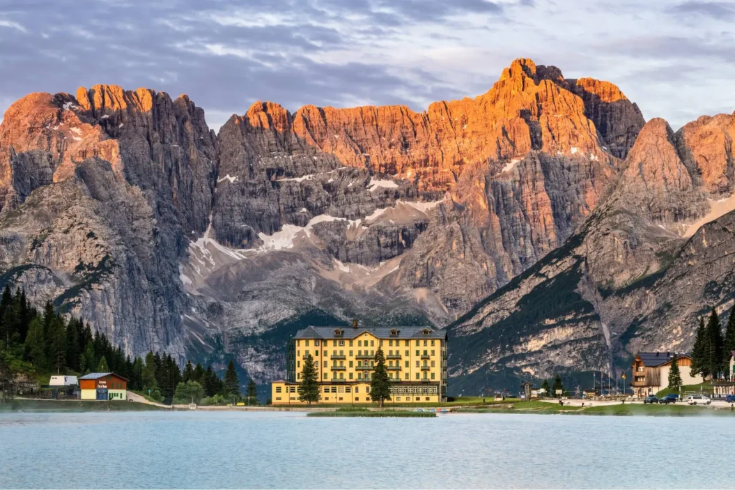 Istituto Pio XII al Lago Di Misurina on Lake Misurina.