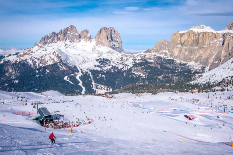 Ski area at Canazei - Val di Fassa.