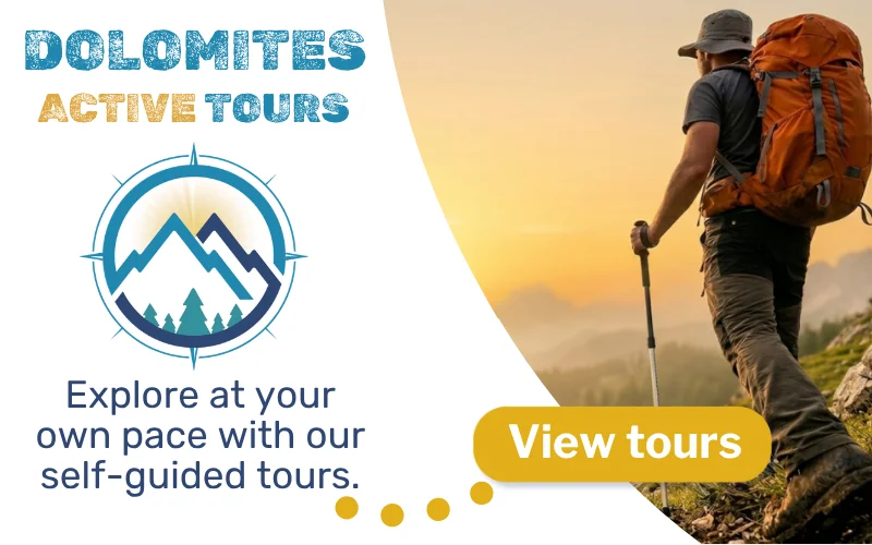 Dolomites Active Tours - Self-Guided Hiking Tours. Click to View Tours.