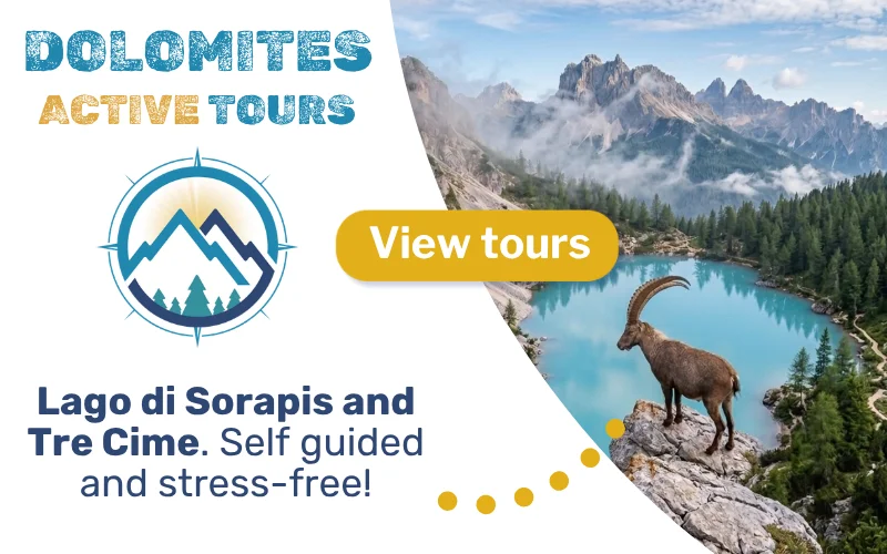 Dolomites Active Tours - Lago di Sorapis & Tre Cime di Lavaredo Self Guided Tour. Click to View Tours.