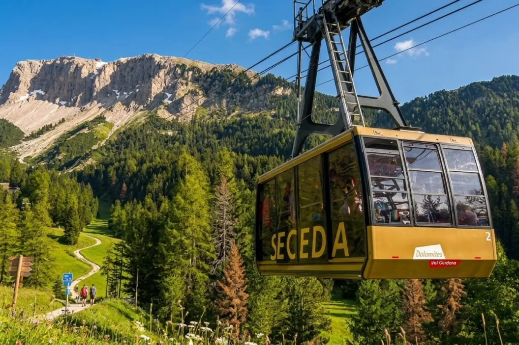 Seceda Ortisei Cable Car Gondola