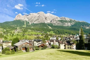 Cortina looking out to the Tofane.