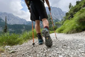 Hiker on the trail.