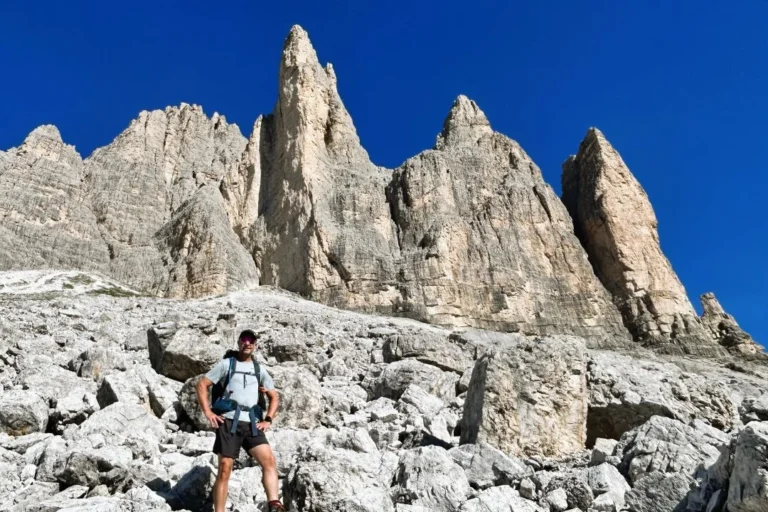 Justin at Tre Cime di Lavaredo