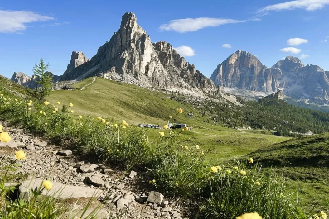 Ra Gusela at Passo Giau.