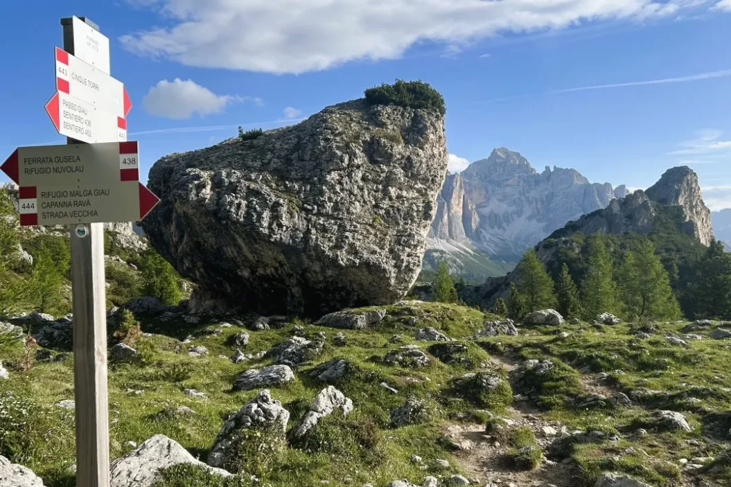 Super interesting terrain between Cinque Torri & Passo Giau.