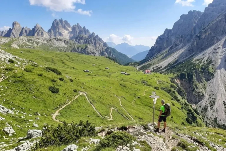 The grassy saddle near Forcella de Zità Sud.