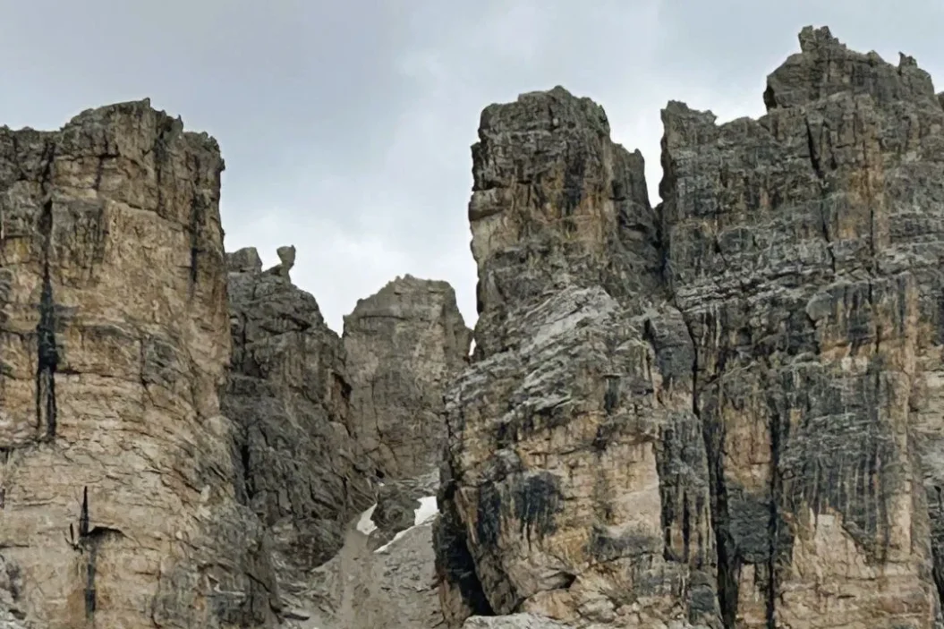 Torre del Lago - AV1 classic Dolomites formations.