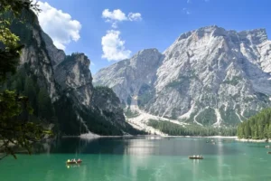 Croda del Becco from Lake Braies.