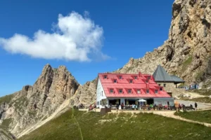 Rifugio Alpe di Tires in the Sciliar-Catinaccio Nature Park.