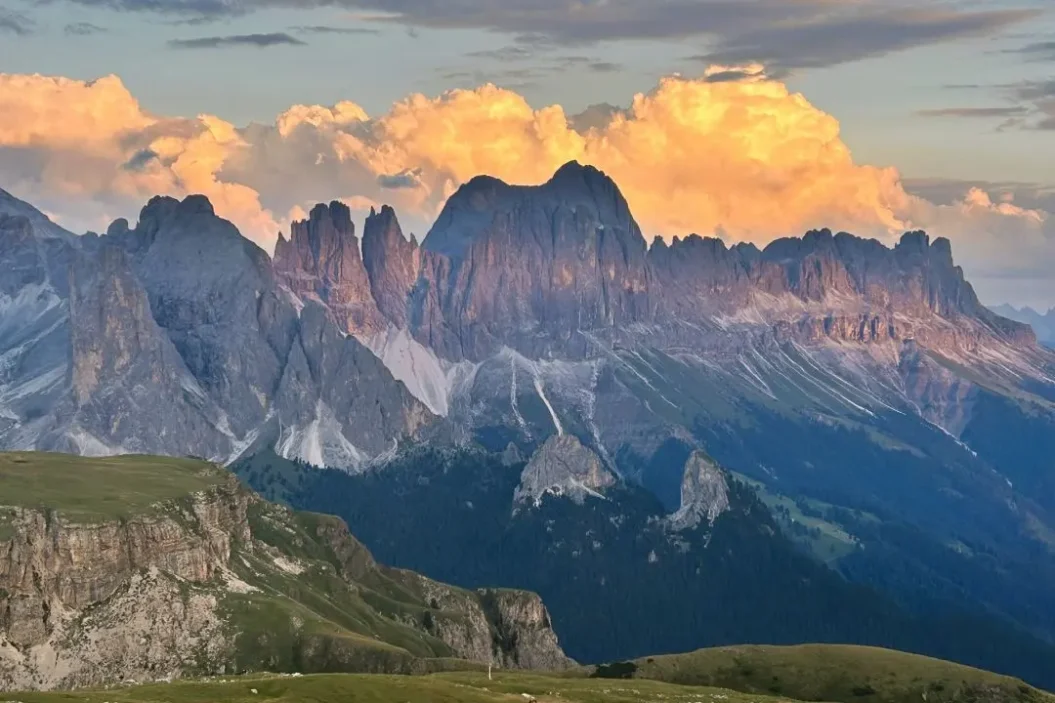Rosengarten (Catinaccio) at sunset.
