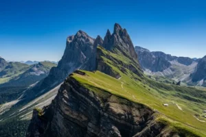 Seceda on a clear day.